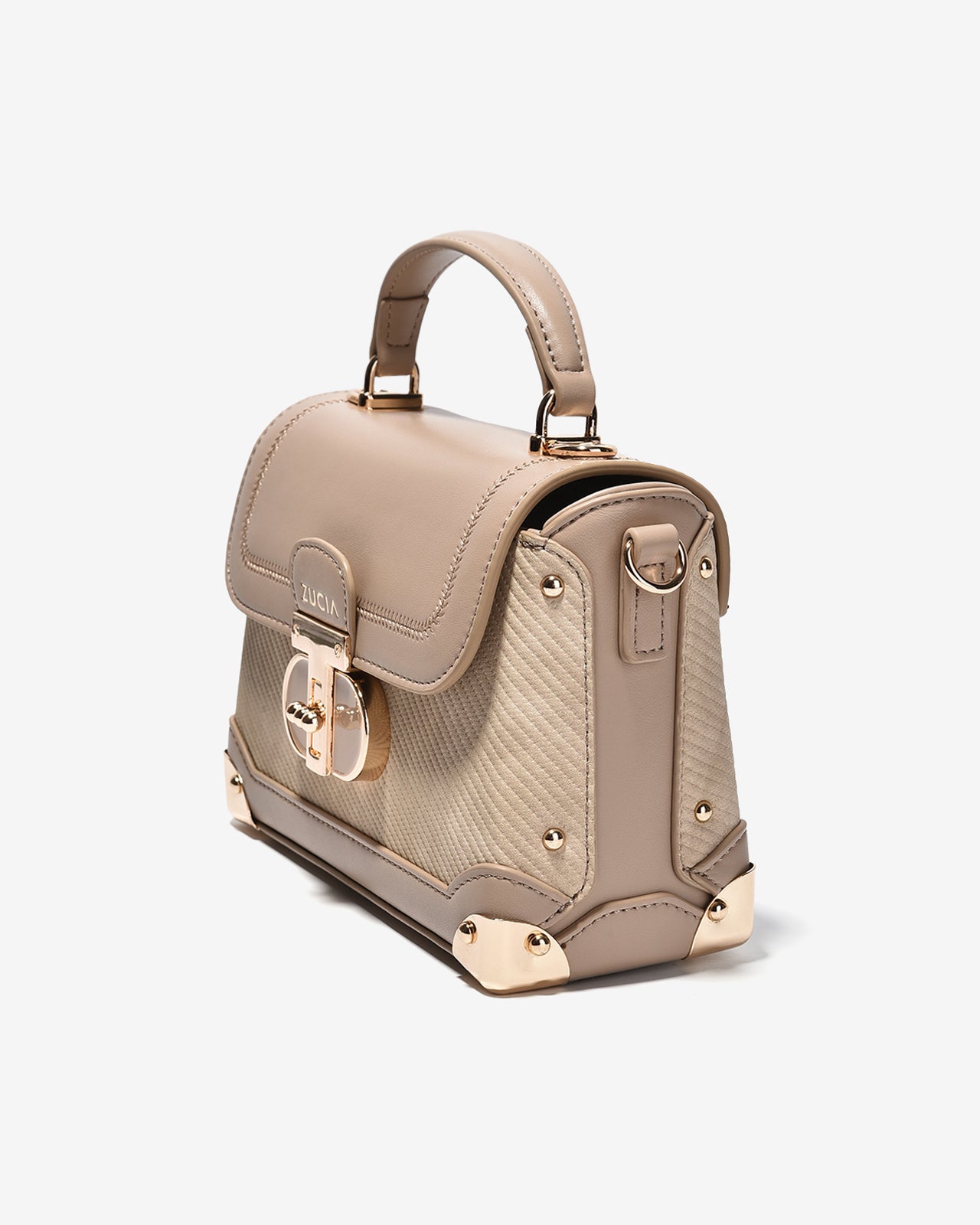 Túi Xách Tay Đeo Vai Nắp Cài Zucia Into You N07-VS07Kem Color1