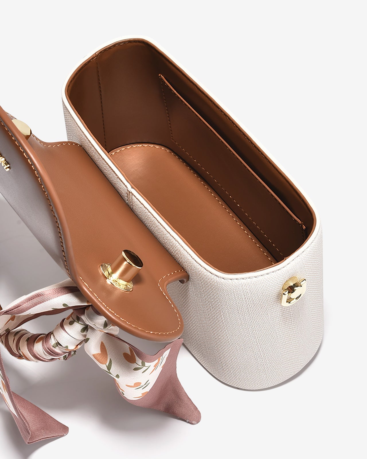 Túi Xách Tay Đeo Chéo Dáng Hộp Zucia InTo You N16-VS16-Kem Color1