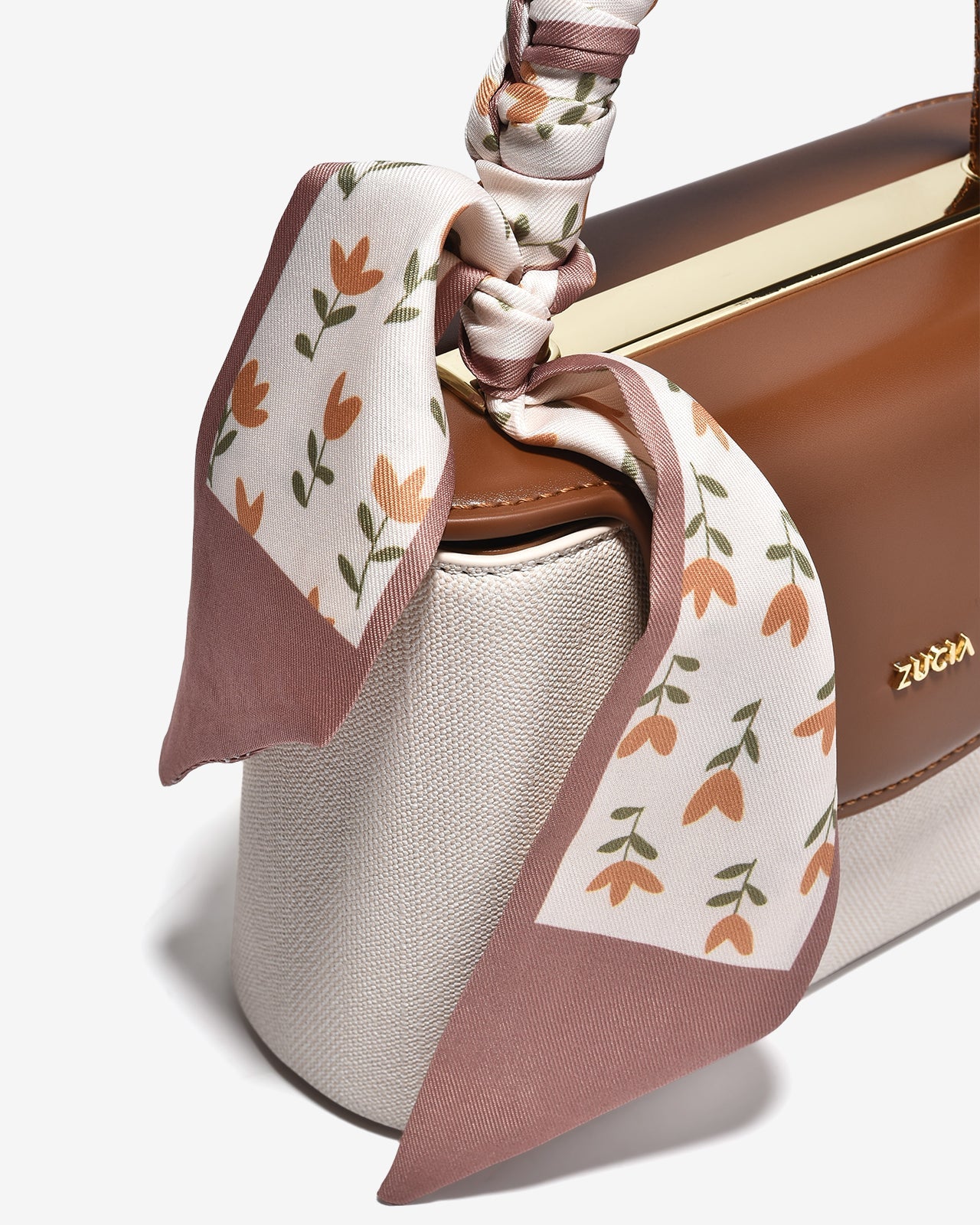 Túi Xách Tay Đeo Chéo Dáng Hộp Zucia InTo You N16-VS16-Kem Color1