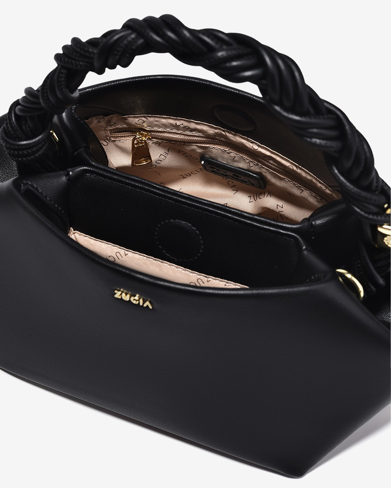 Túi Xách Tay Đeo Chéo Quai Xoắn Zucia InTo You N17-VS17-Đen Color1