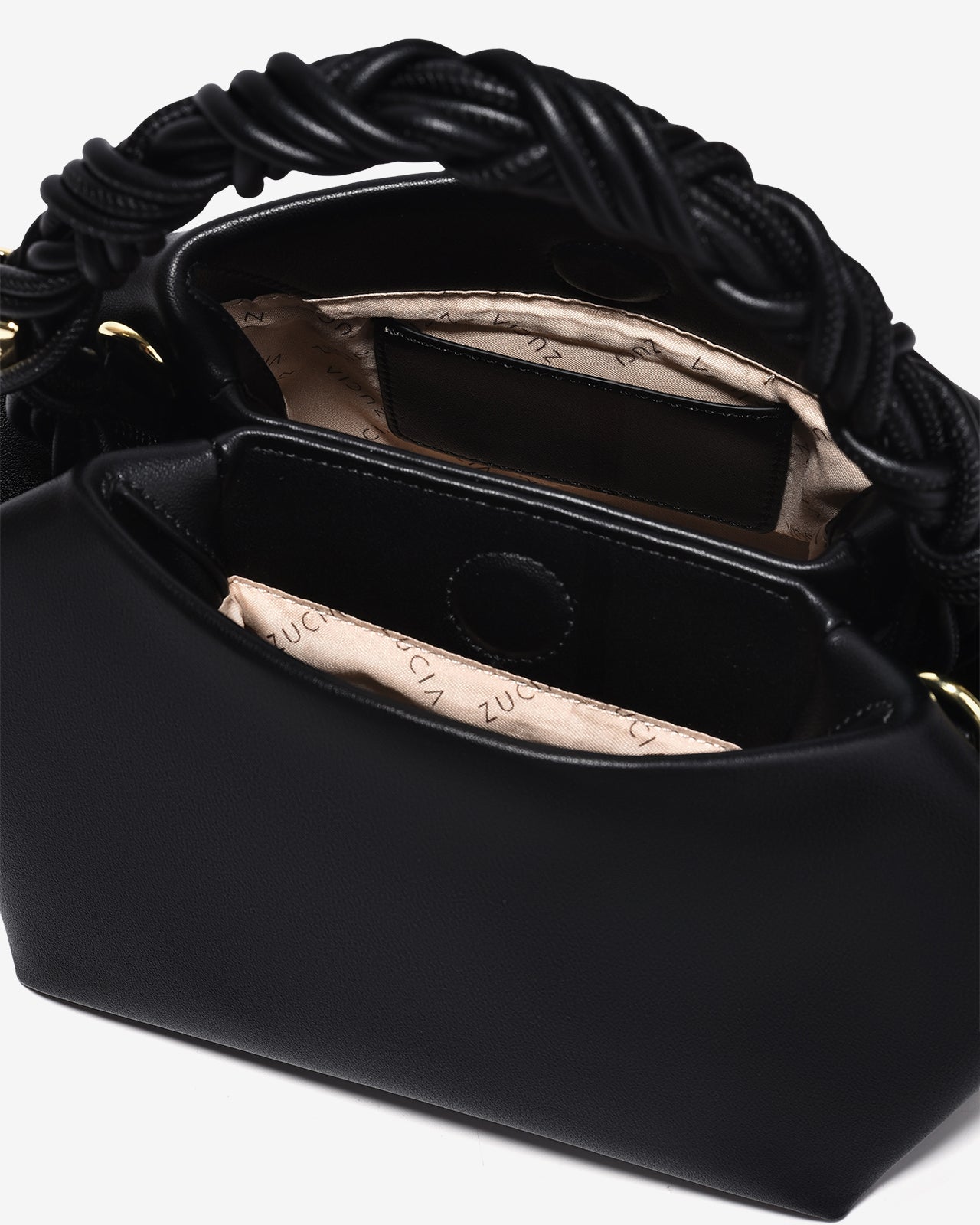 Túi Xách Tay Đeo Chéo Quai Xoắn Zucia InTo You N17-VS17-Đen Color1