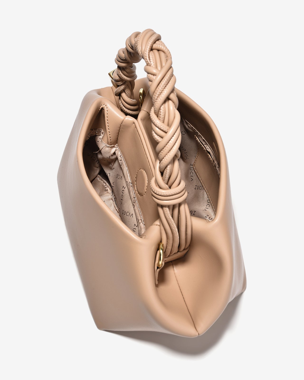 Túi Xách Tay Đeo Chéo Quai Xoắn Zucia InTo You N17-VS17Kem Color1