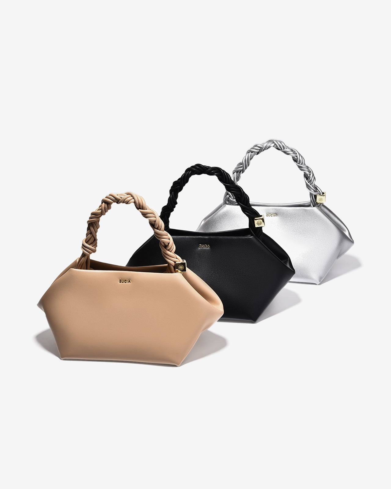 Túi Xách Tay Đeo Chéo Quai Xoắn Zucia InTo You N17-VS17Kem Color1