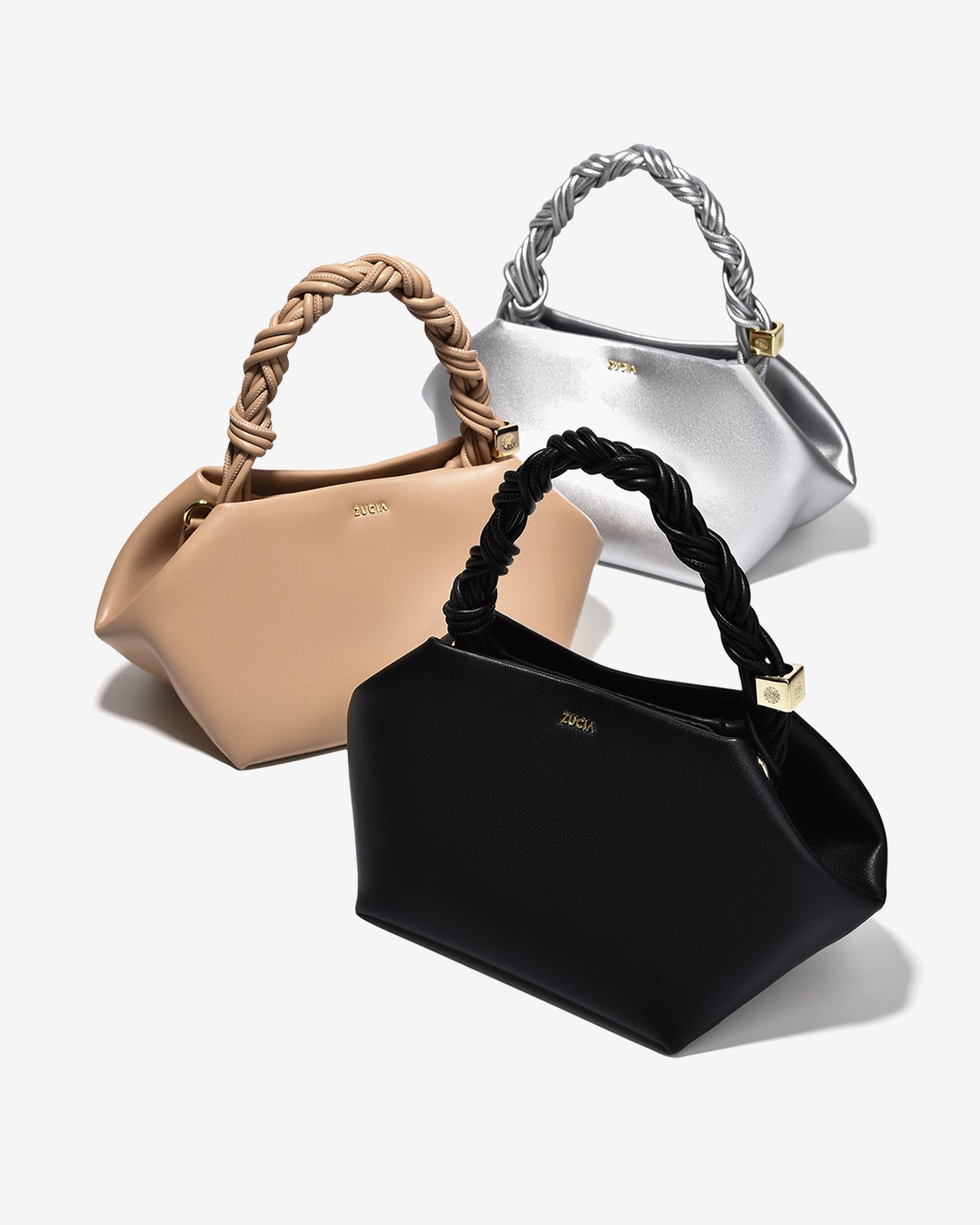 Túi Xách Tay Đeo Chéo Quai Xoắn Zucia InTo You N17-VS17-Xám Color1