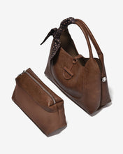 Túi Xách Tay Dáng Hobo Phối Khăn Zuciani Urban Muse 02-FE02Nâu Color1