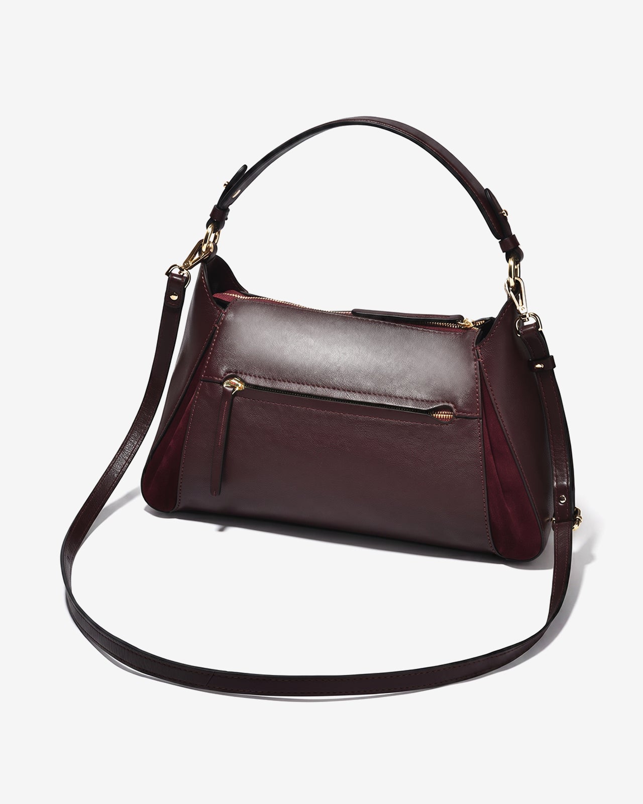 Túi Xách Dáng Hobo Vân Da Zuciani La Elegante N.67-IT67Đỏ Color1