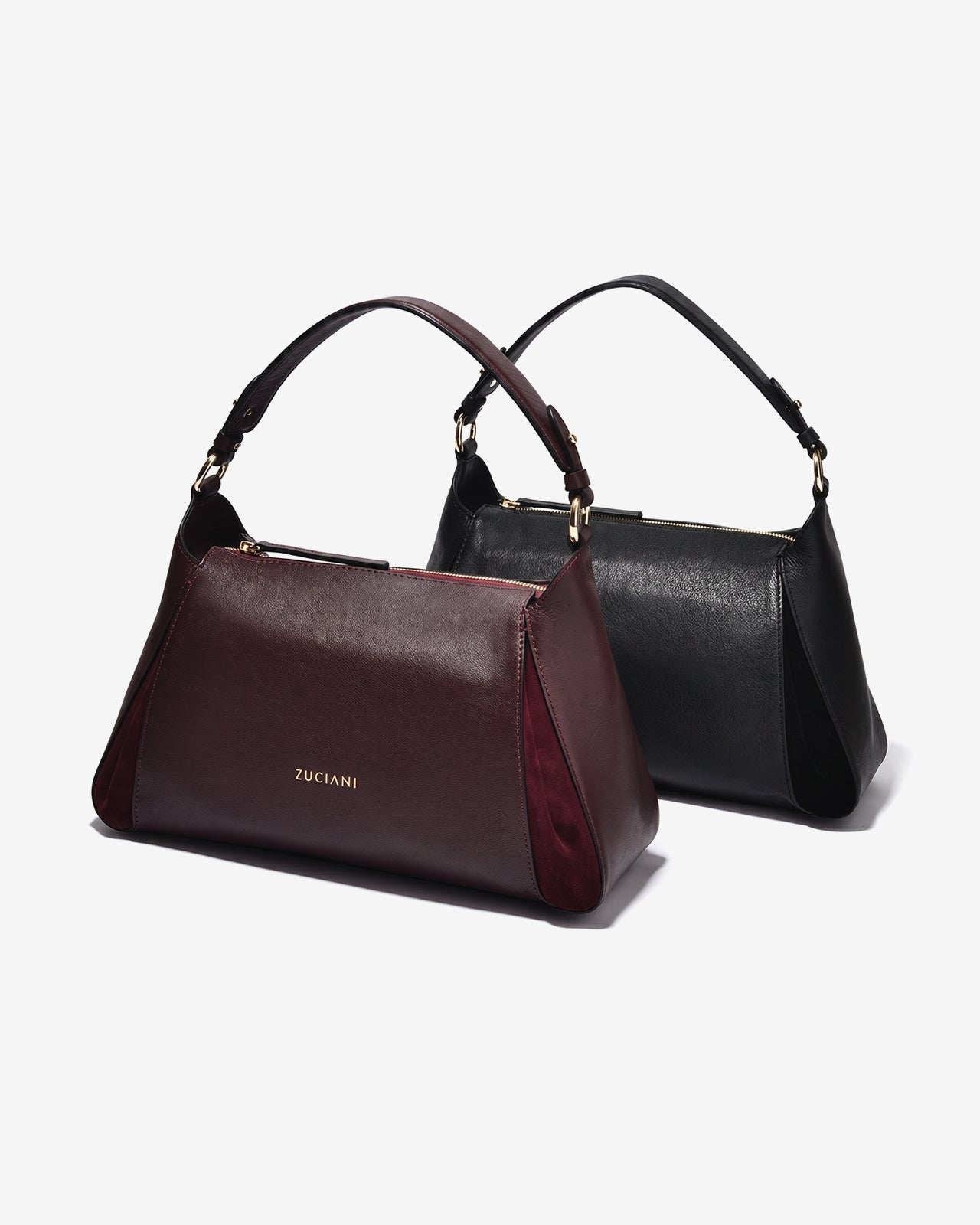 Túi Xách Dáng Hobo Vân Da Zuciani La Elegante N.67-IT67Đỏ Color1