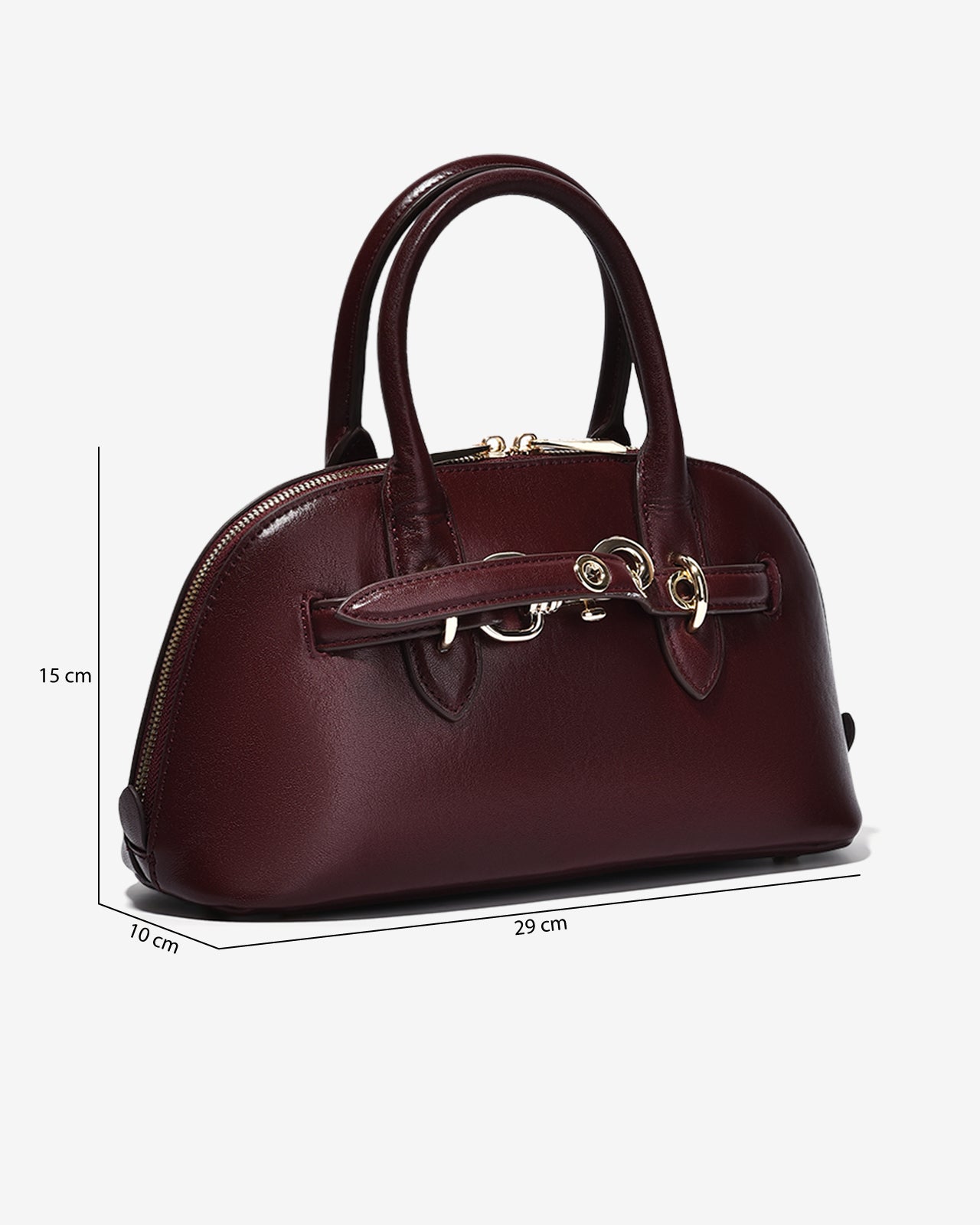 Túi Xách Tay Đeo Chéo Dáng Bowler Zuciani The Artisan N04-JC33-Đỏ Color1