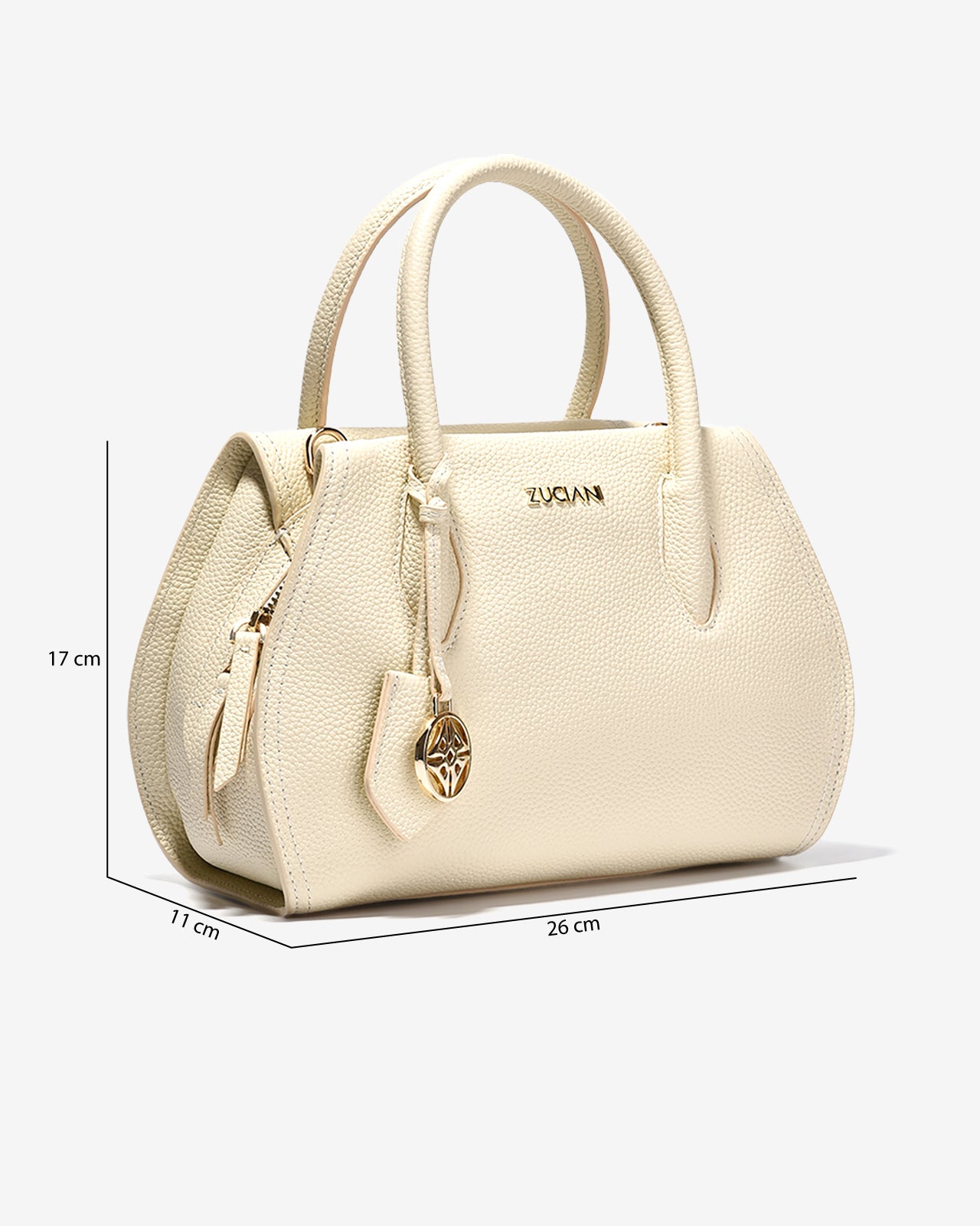 Túi Xách Tay Dáng Hobo Zuciani The Artisan N07-JC35-Kem Color1