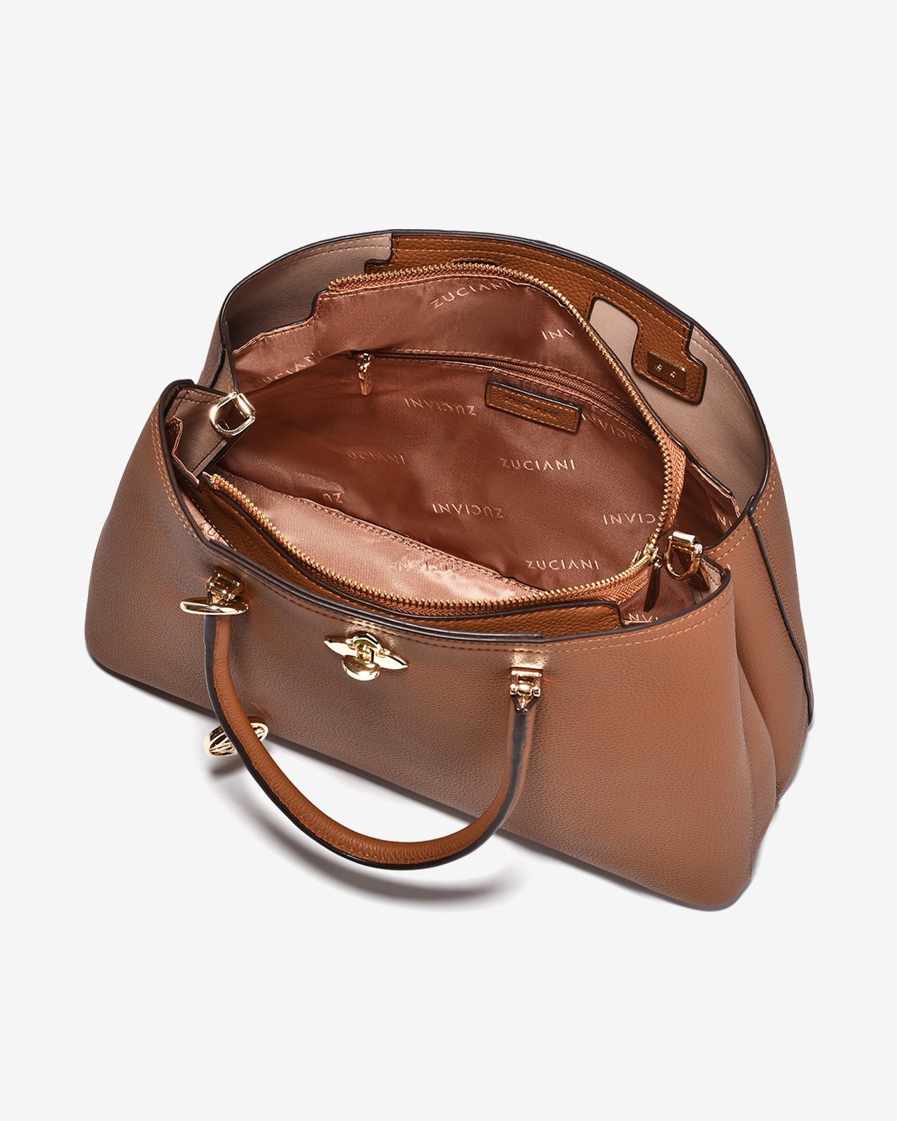 Túi Xách Tay Hình Thang Nữ Zuciani The Artisan N09-JC37-Bò Color1