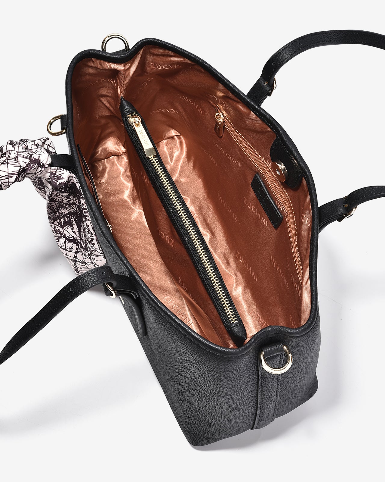 Túi Xách Tay Đeo Vai Dáng Tote Zuciani The Artisa N12-JC40-Đen Color1