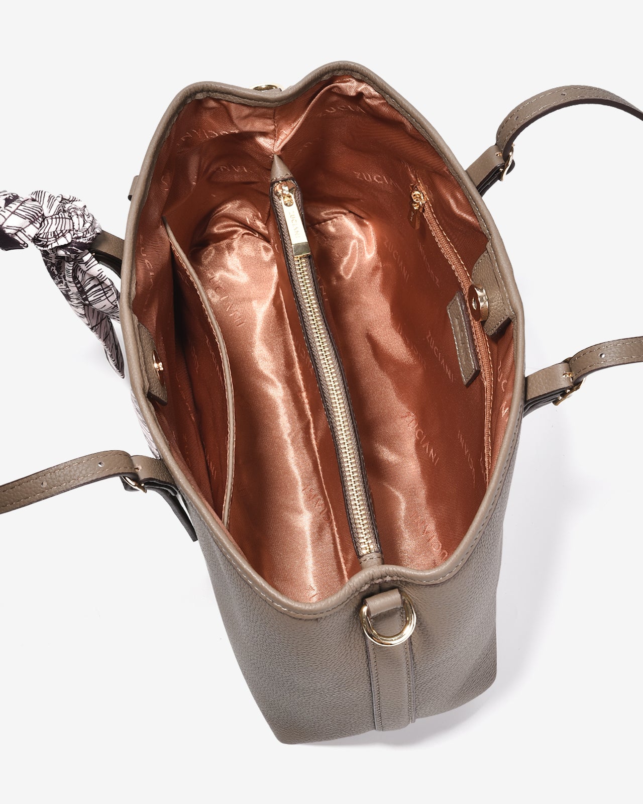 Túi Xách Tay Đeo Vai Dáng Tote Zuciani The Artisa N12-JC40-Xám Color1