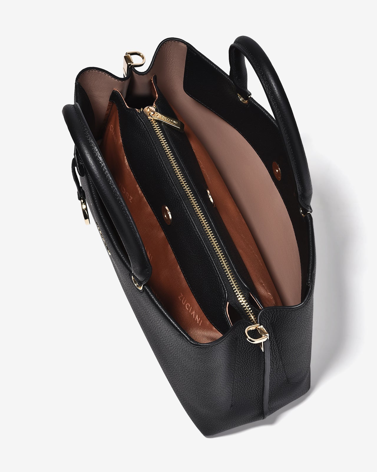 Túi Xách Tay Da Cao Cấp Zuciani Modern Divine N02-JC63-Đen Color1