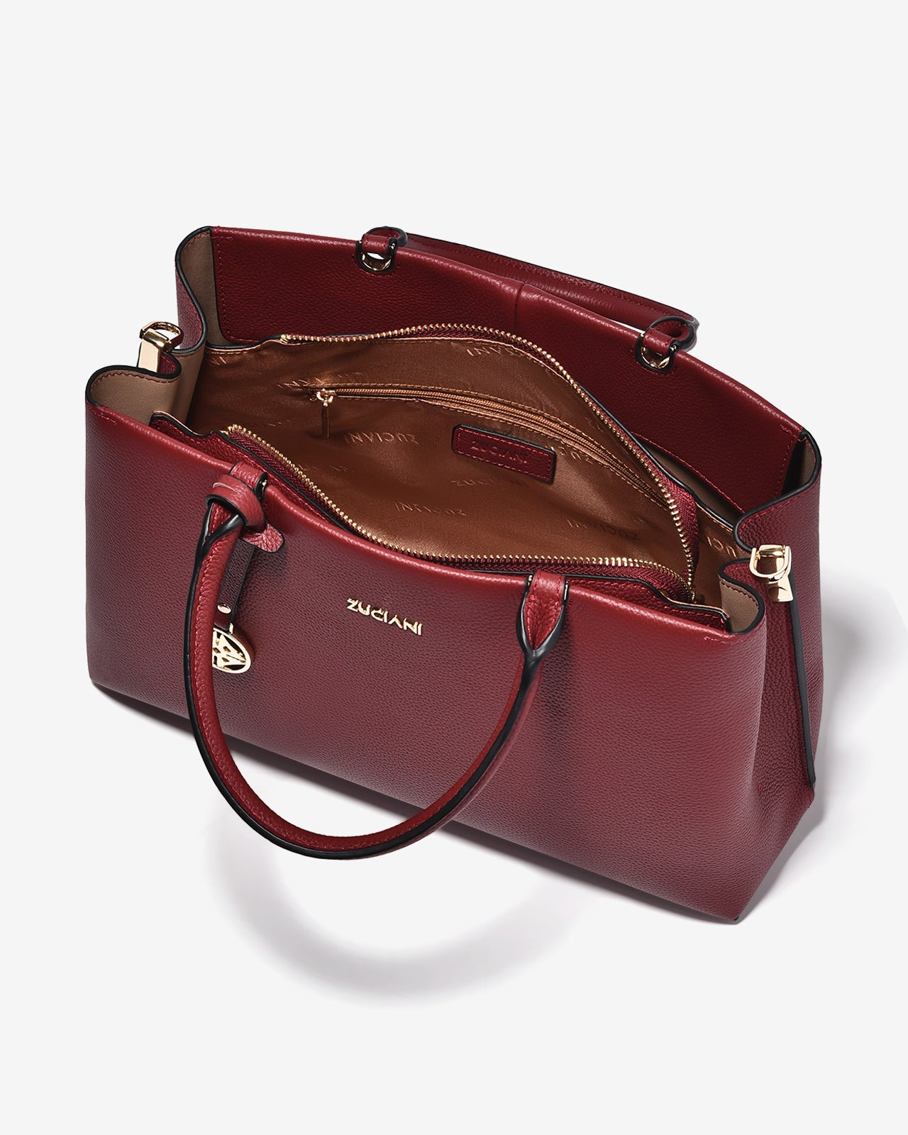 Túi Xách Tay Da Cao Cấp Zuciani Modern Divine N02-JC63-Đỏ Color1