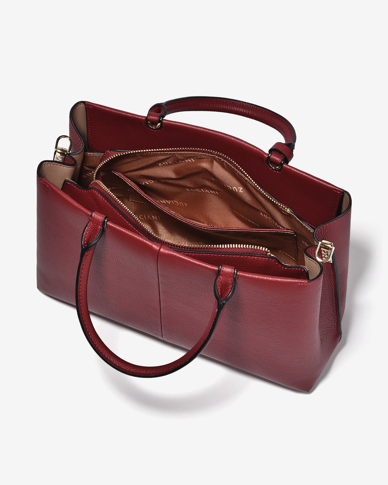 Túi Xách Tay Da Cao Cấp Zuciani Modern Divine N02-JC63-Đỏ Color1