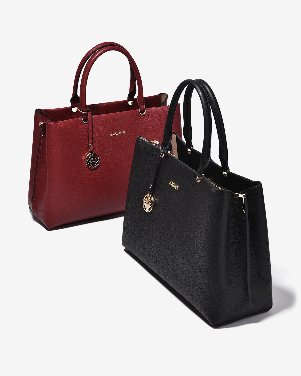 Túi Xách Tay Da Cao Cấp Zuciani Modern Divine N02-JC63-Đỏ Color1