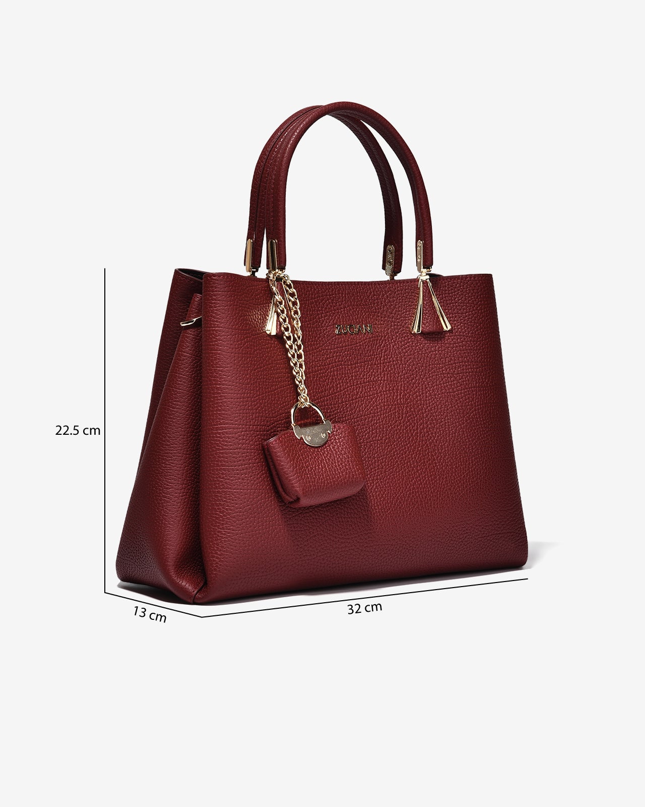 Túi Xách Tay Da Mềm Zuciani Modern Divine N09-JC70-Đỏ Color1