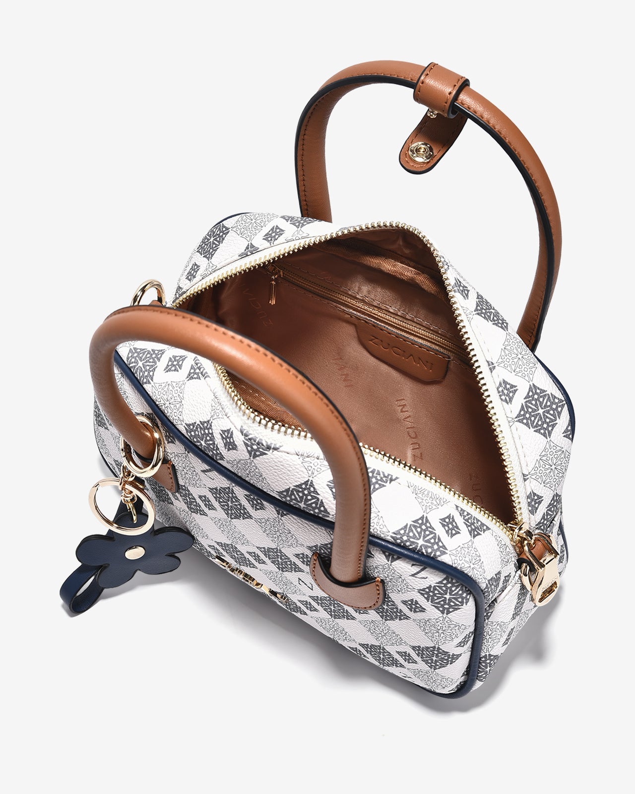 Túi Xách Tay Bowling Zuciani Mono La Fleur N01-JYP6-Xanh Color1