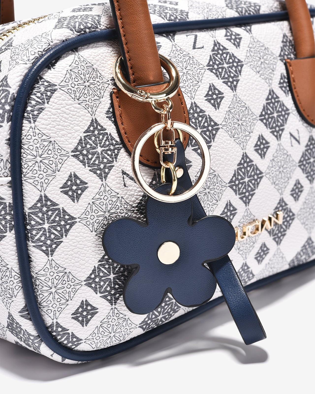 Túi Xách Tay Bowling Zuciani Mono La Fleur N01-JYP6-Xanh Color1