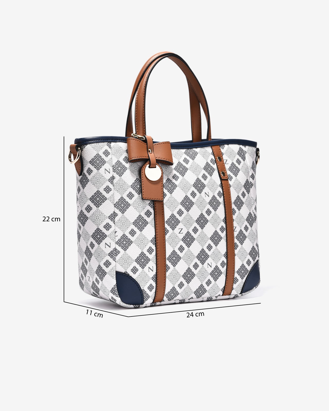 Túi Xách Tay Đeo Vai Zuciani Mono La Fleur N03-JYP8Xanh Color1