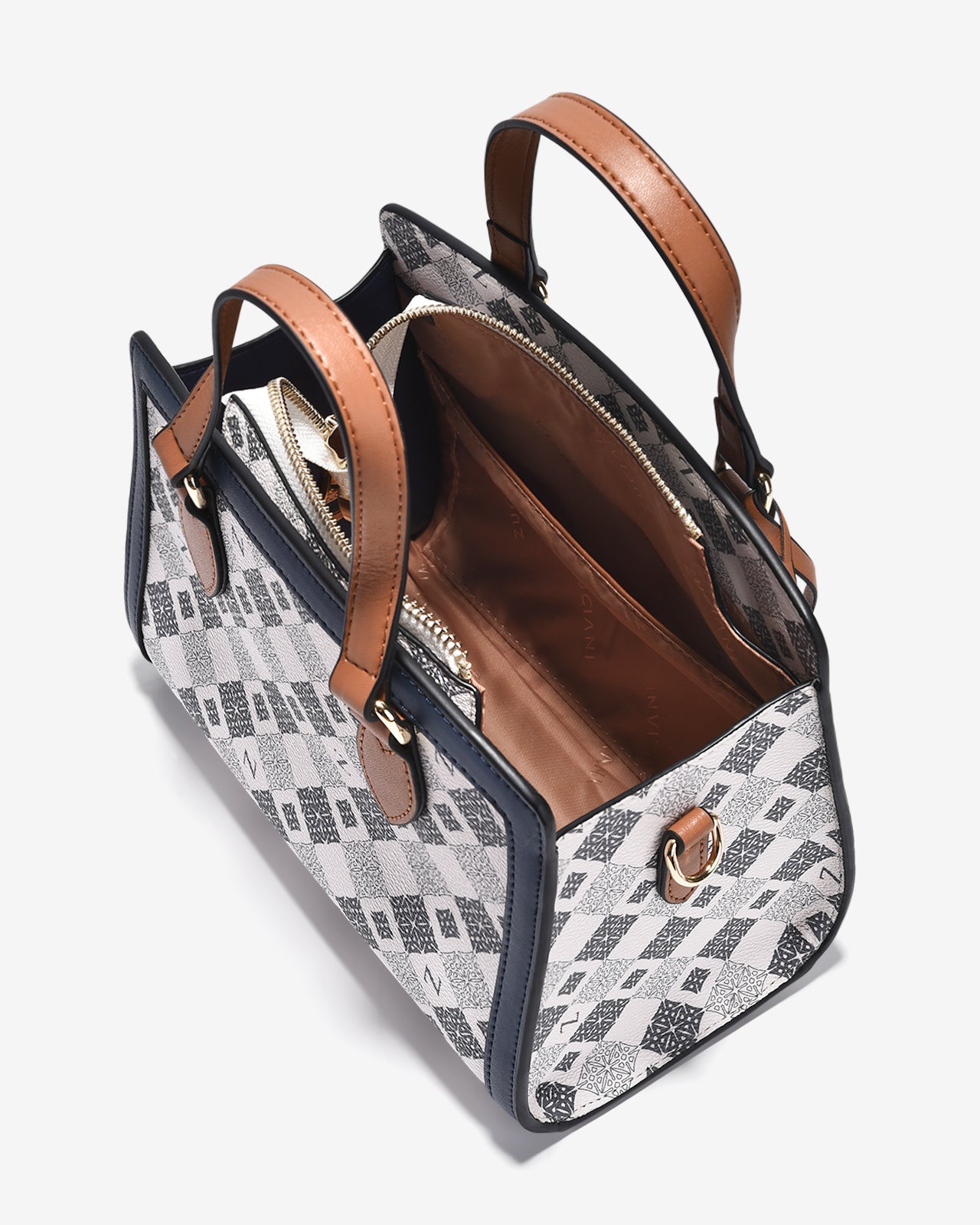 Túi Xách Tay Đeo Chéo Dạng Hộp Zuciani Mono La Fleur N05-JYQ1-Xanh Color1