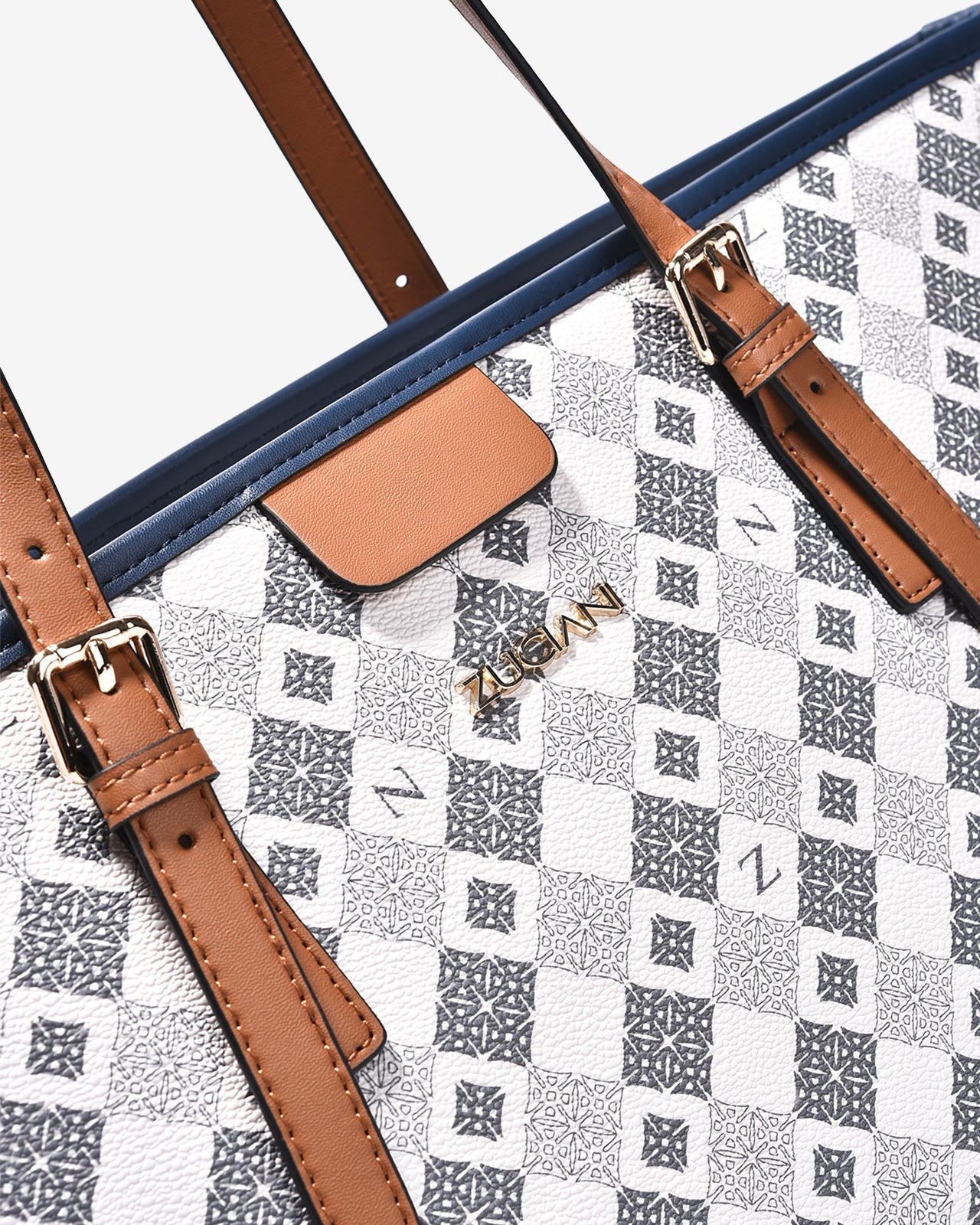 Túi Tote Xách Tay Zuciani Mono La Fleur N06-JYQ2-Xanh Color1