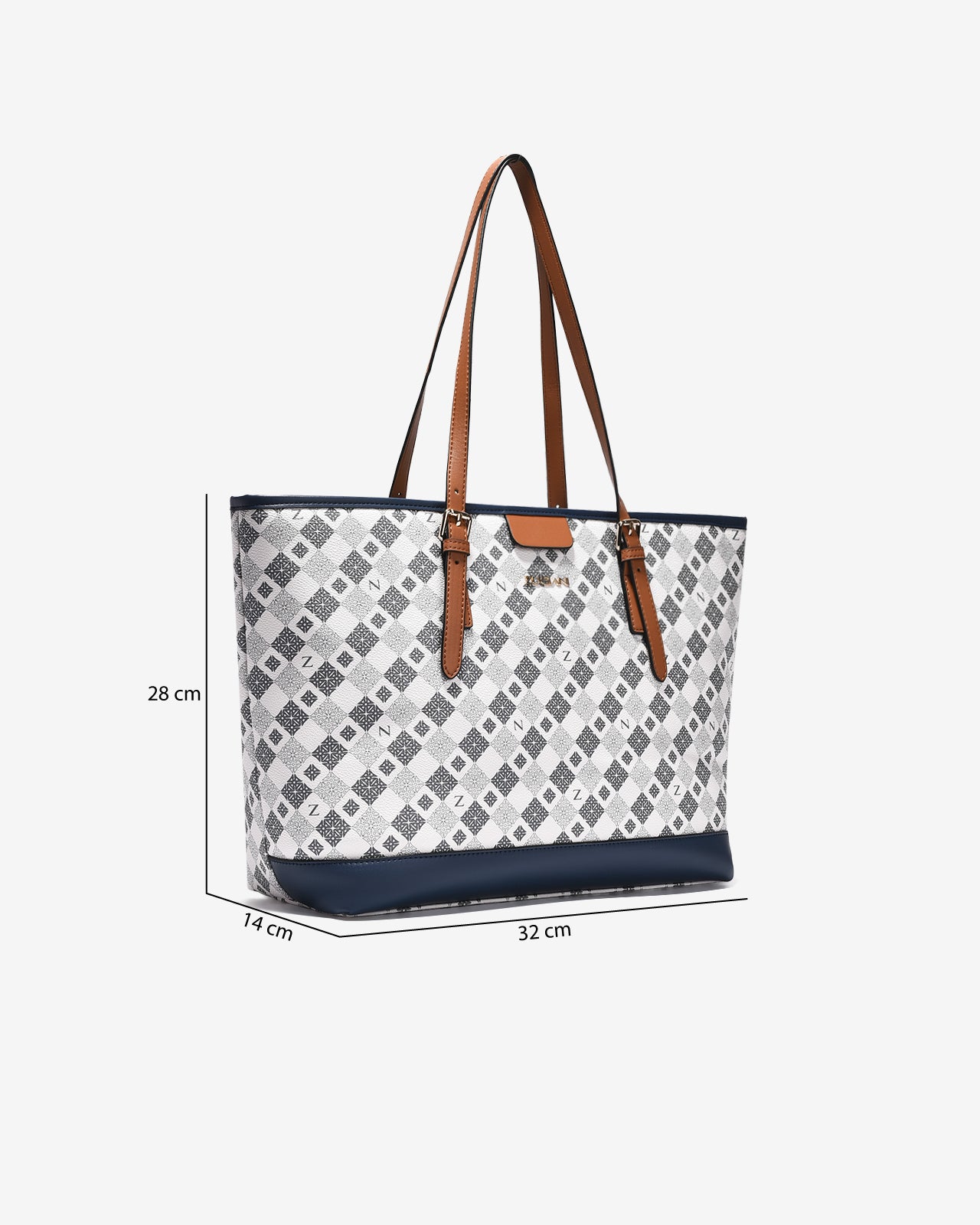 Túi Tote Xách Tay Zuciani Mono La Fleur N06-JYQ2-Xanh Color1