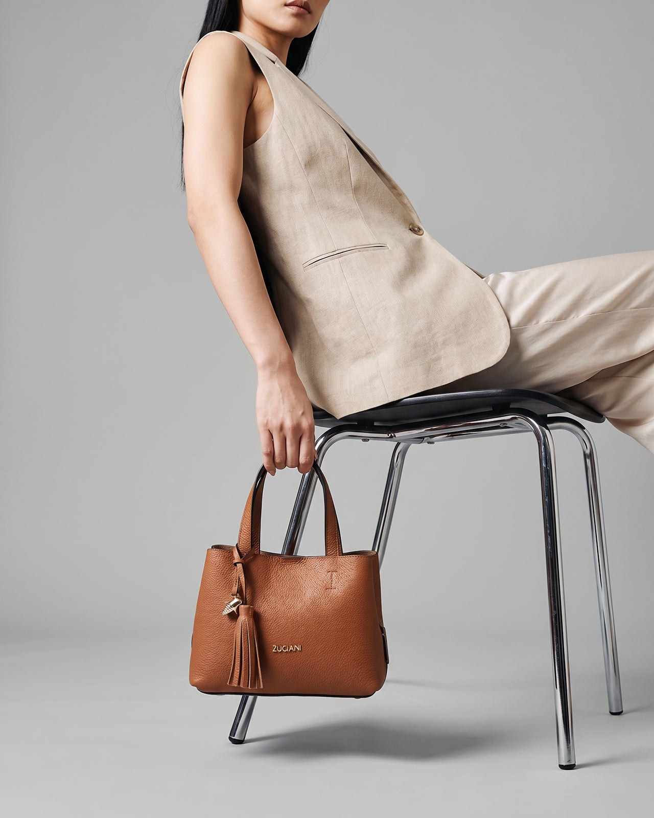 Túi Xách Nữ Hobo Zuciani The Aurum Elegantia N08-JYQ8Nâu Color1