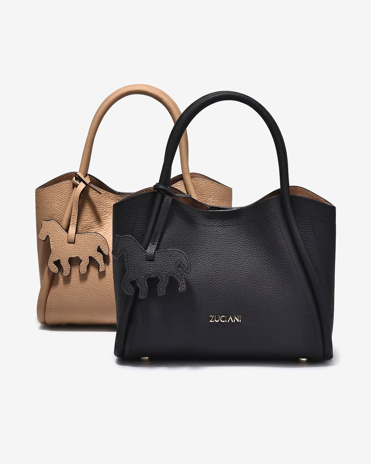 Túi Xách Nữ Charm Ngựa Zuciani Aurum Elegantia N34-JYR1Cafe Color1