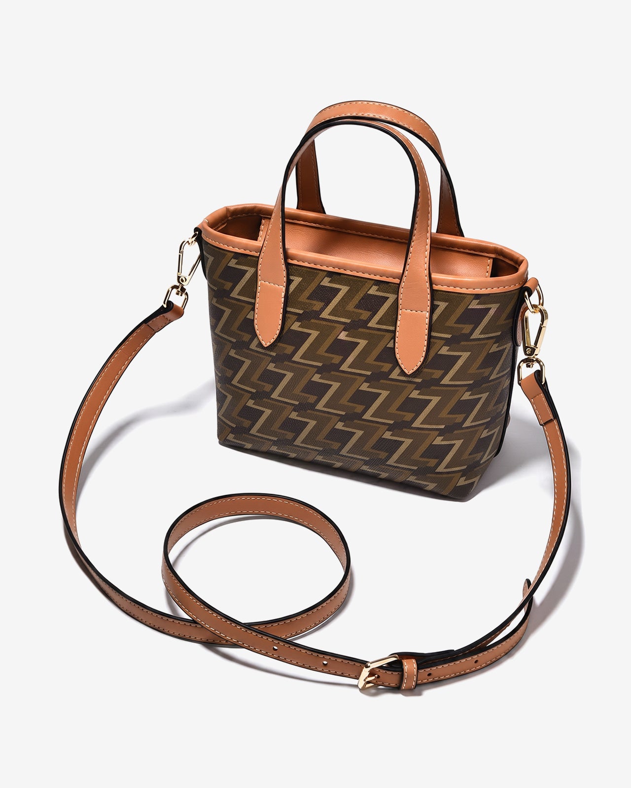 Túi Xách Phối Nơ Zuciani Monogram Zen N04-JYR4Nâu Color1