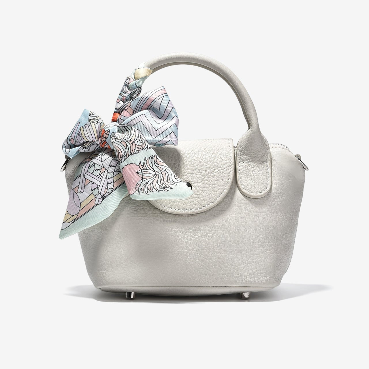 Túi Xách Tay Đeo Vai Kèm Khăn Zuciani The Aurum Elegantia N26-TM26Kem Color1First