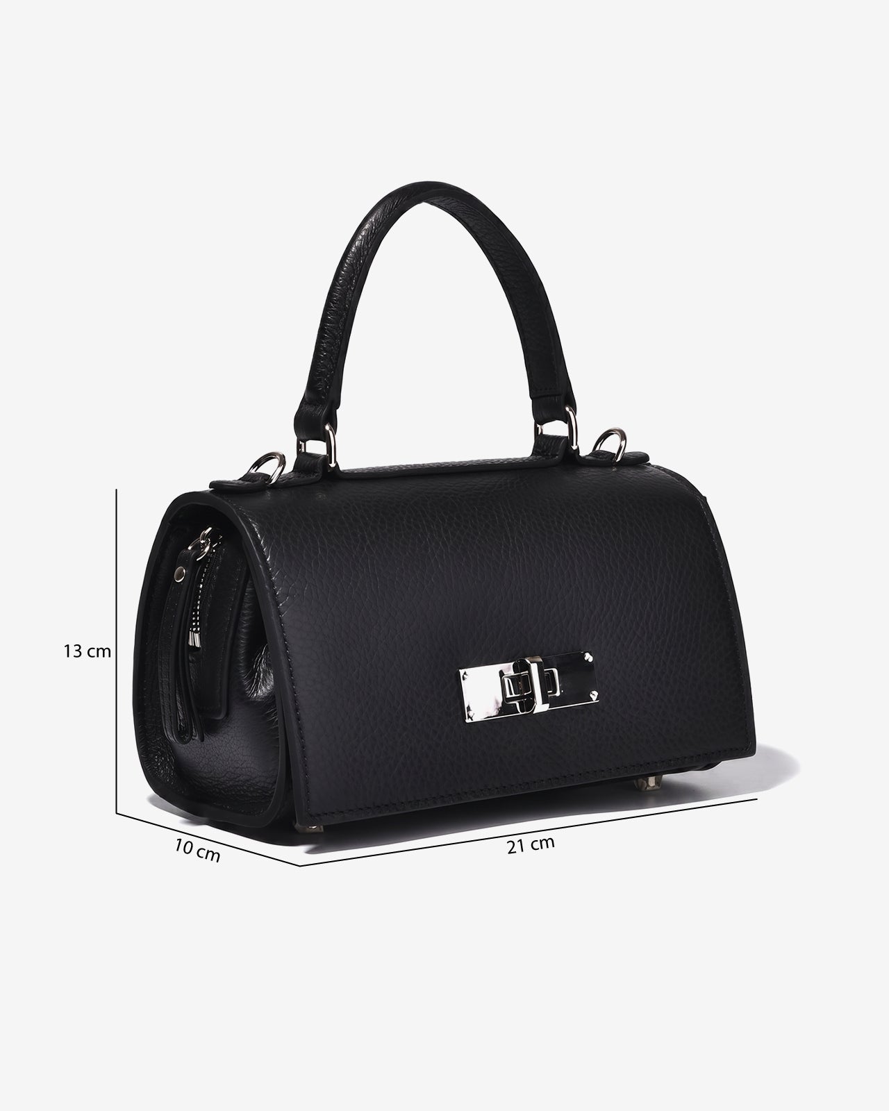 Túi Xách Nữ Phom Hộp Zuciani The Aurum Elegantia N28-TM28Đen Color1