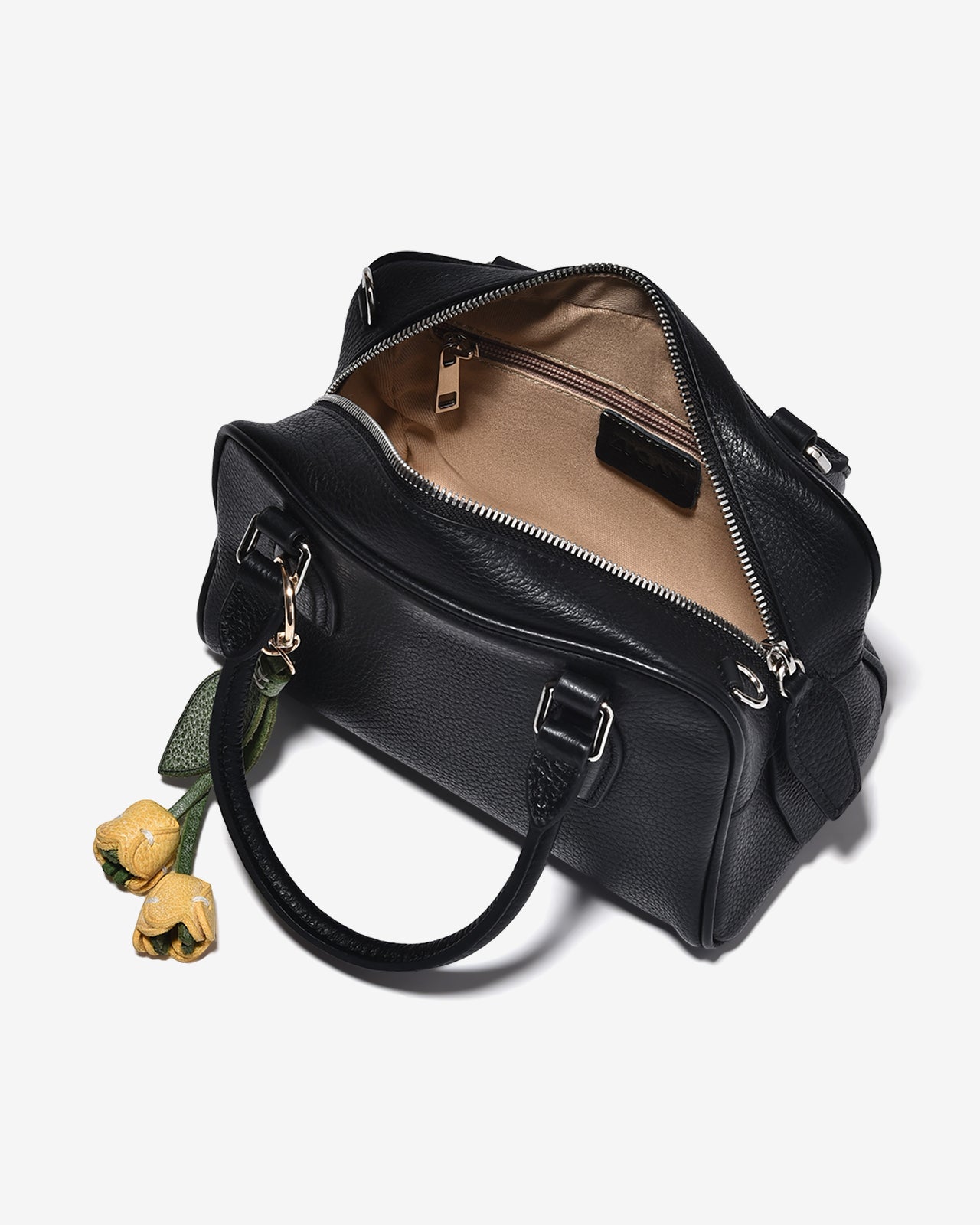 Túi Xách Tay Duffle Kèm Charm Zuciani The Aurum Elegantia N30-TM30Đen Color1