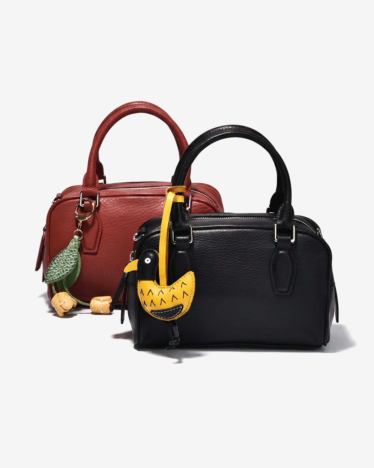 Túi Xách Tay Duffle Kèm Charm Zuciani The Aurum Elegantia N30-TM30Đỏ Color1