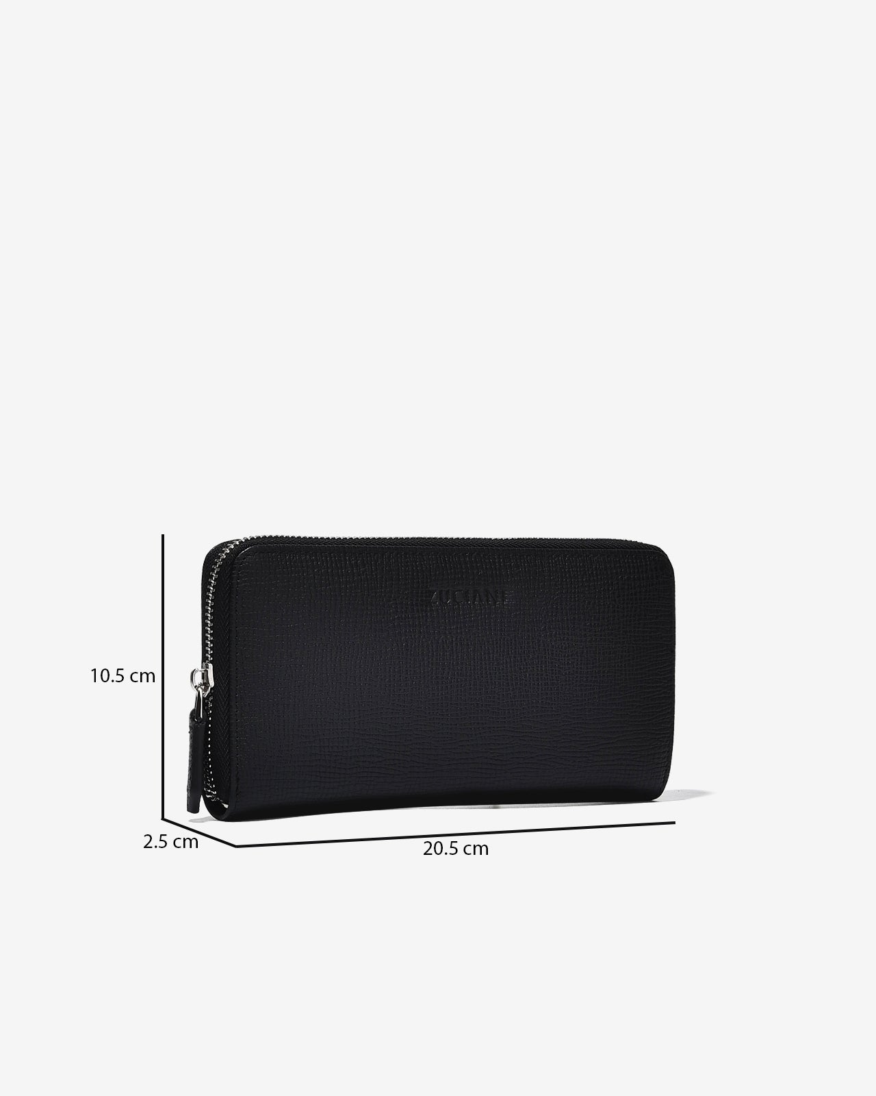 Ví Cầm Tay Nam Zuciani Vân Da Tinh Tế-HZG6Đen Color1