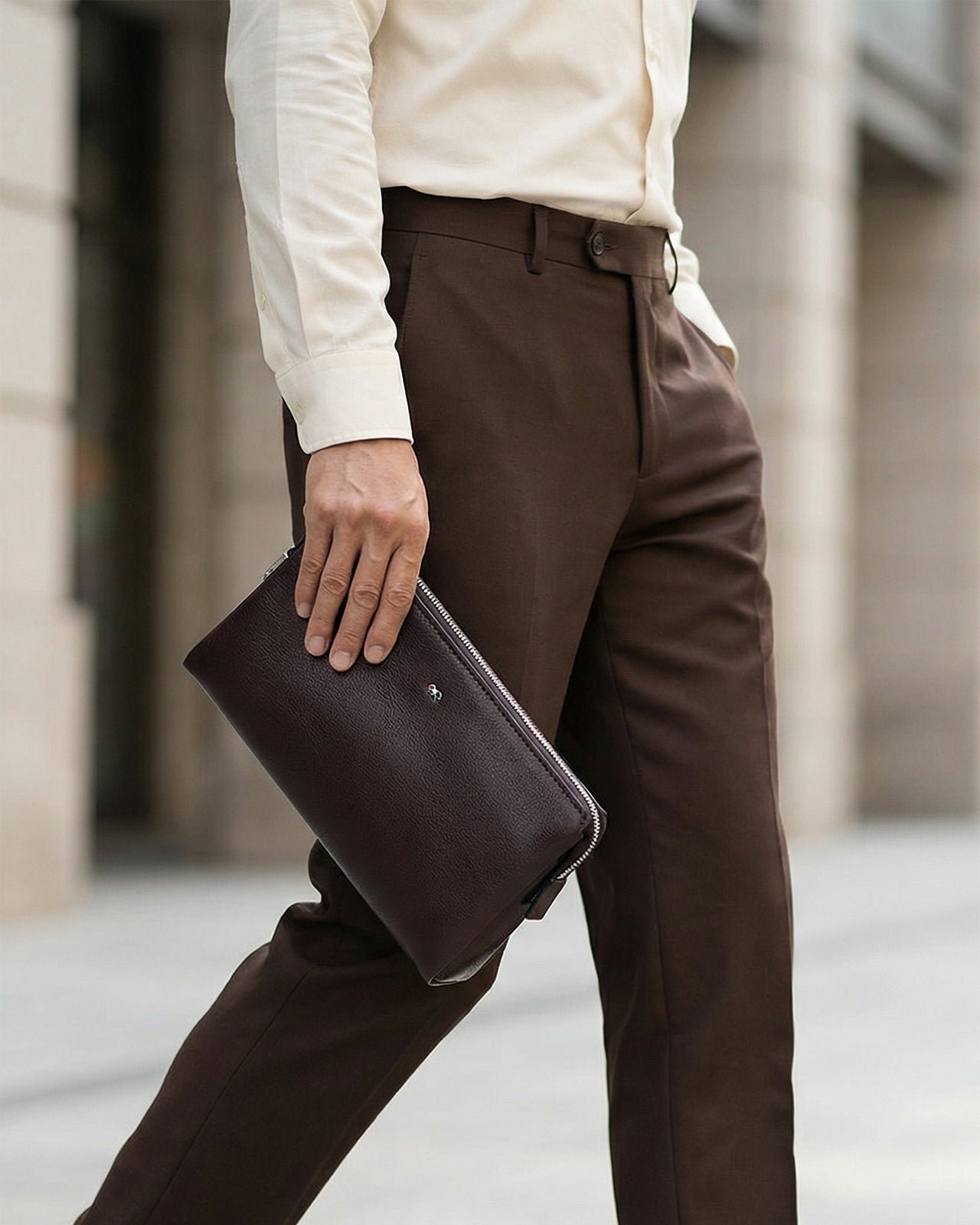 Ví Cầm Tay Dáng Ngang Zuciani Modern Spirit N12-LF12Nâu Color1