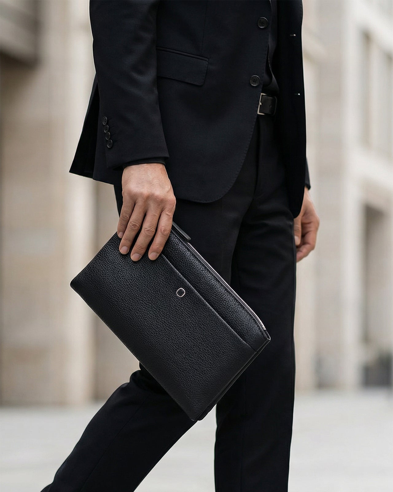 Ví Ngang Cầm Tay Nam Zuciani Modern Spirit N13-LF13Đen Color1