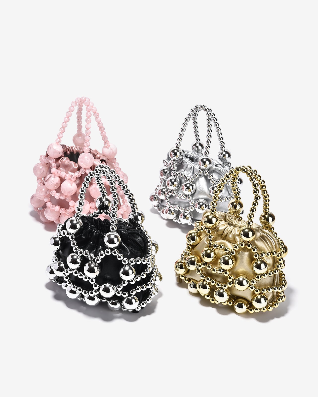 Túi Đeo Chéo Đi Tiệc Phủ Hạt Sang Trọng Zucia The Luminara N03-JS03Xám Color1