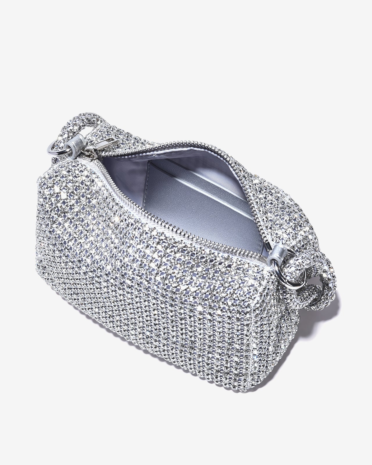 Túi Đeo Vai Đi Tiệc Quai Xoắn Đính Đá Zucia The Luminara N07-JS07Trắng Color1