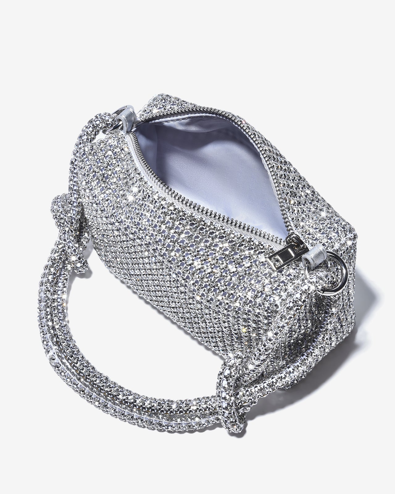 Túi Đeo Vai Đi Tiệc Quai Xoắn Đính Đá Zucia The Luminara N07-JS07Trắng Color1