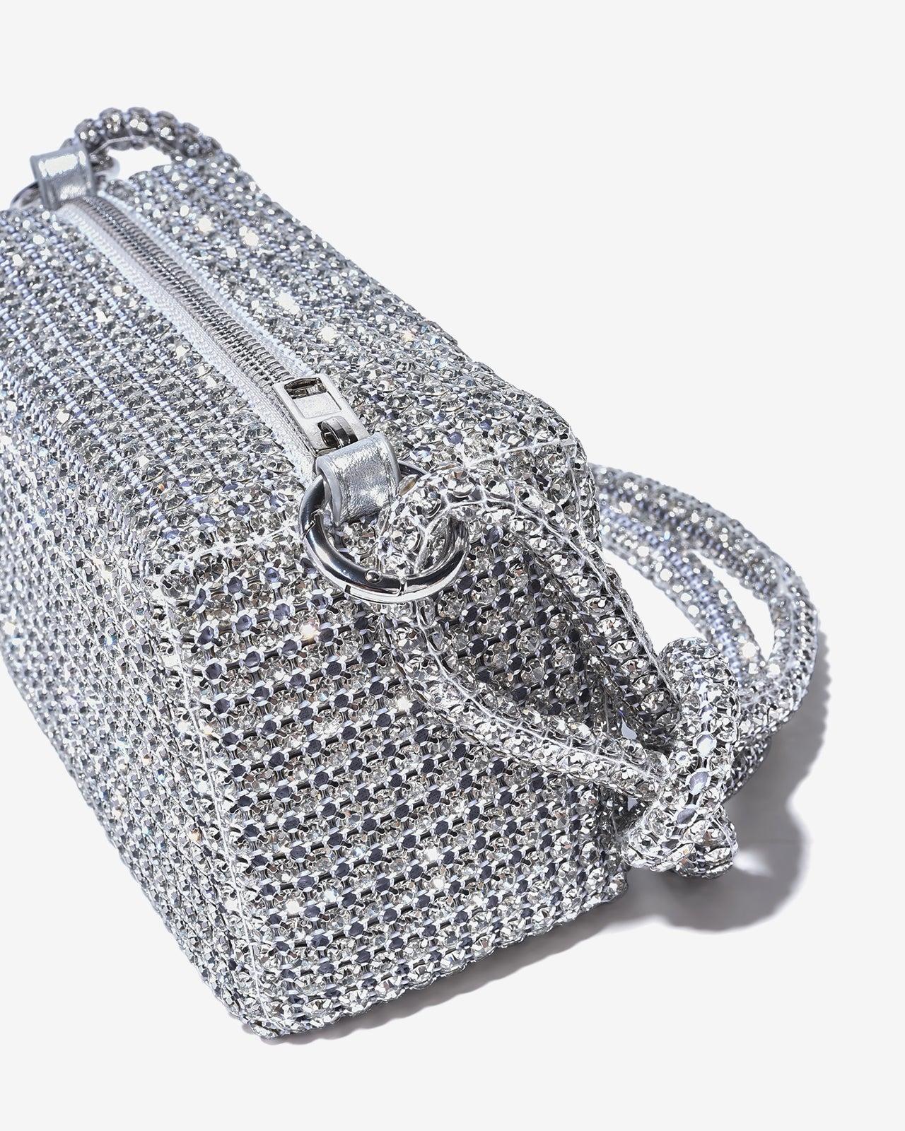 Túi Đeo Vai Đi Tiệc Quai Xoắn Đính Đá Zucia The Luminara N07-JS07-Trắng Color1