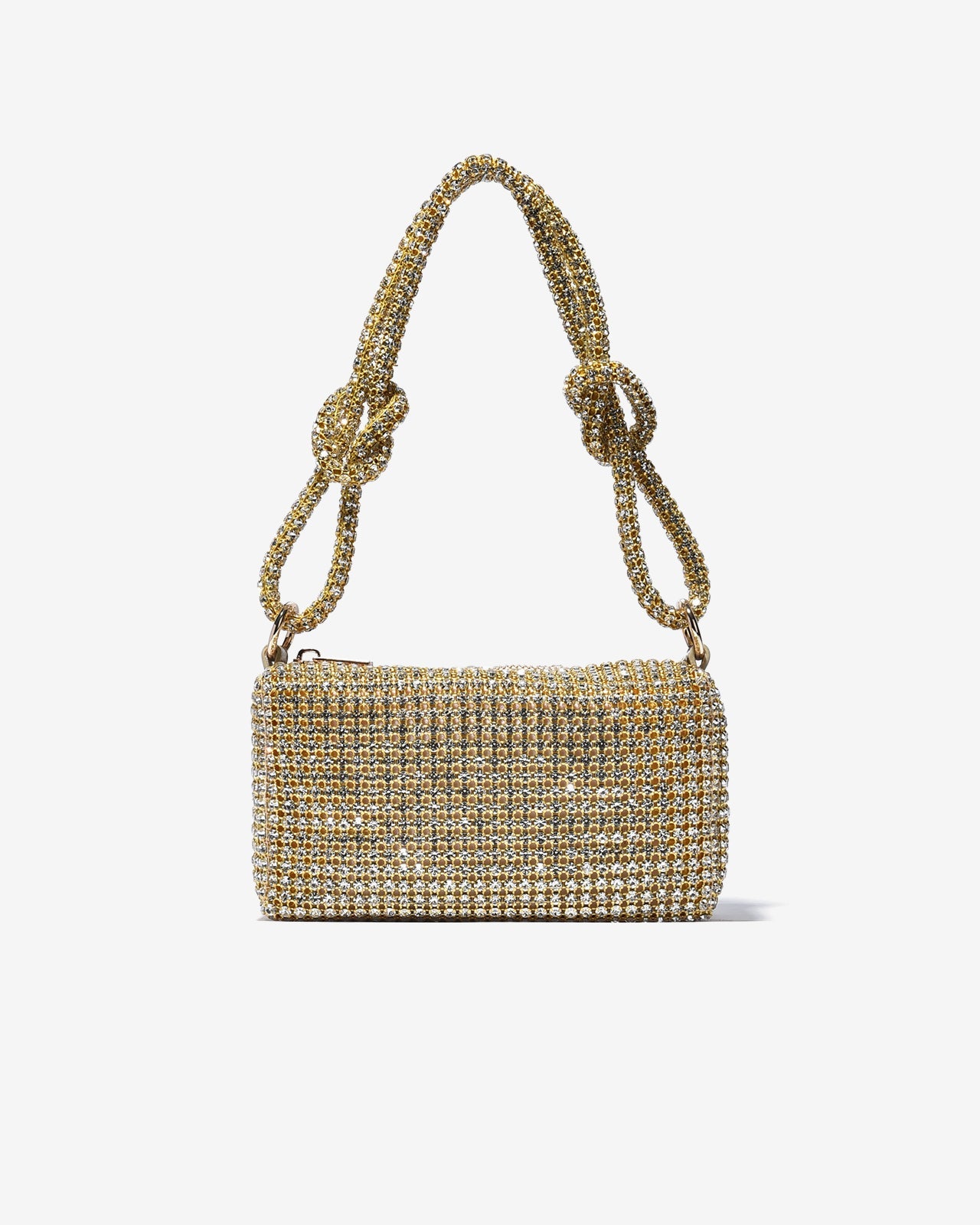 Túi Đeo Vai Đi Tiệc Quai Xoắn Đính Đá Zucia The Luminara N07-JS07Vàng Color1First