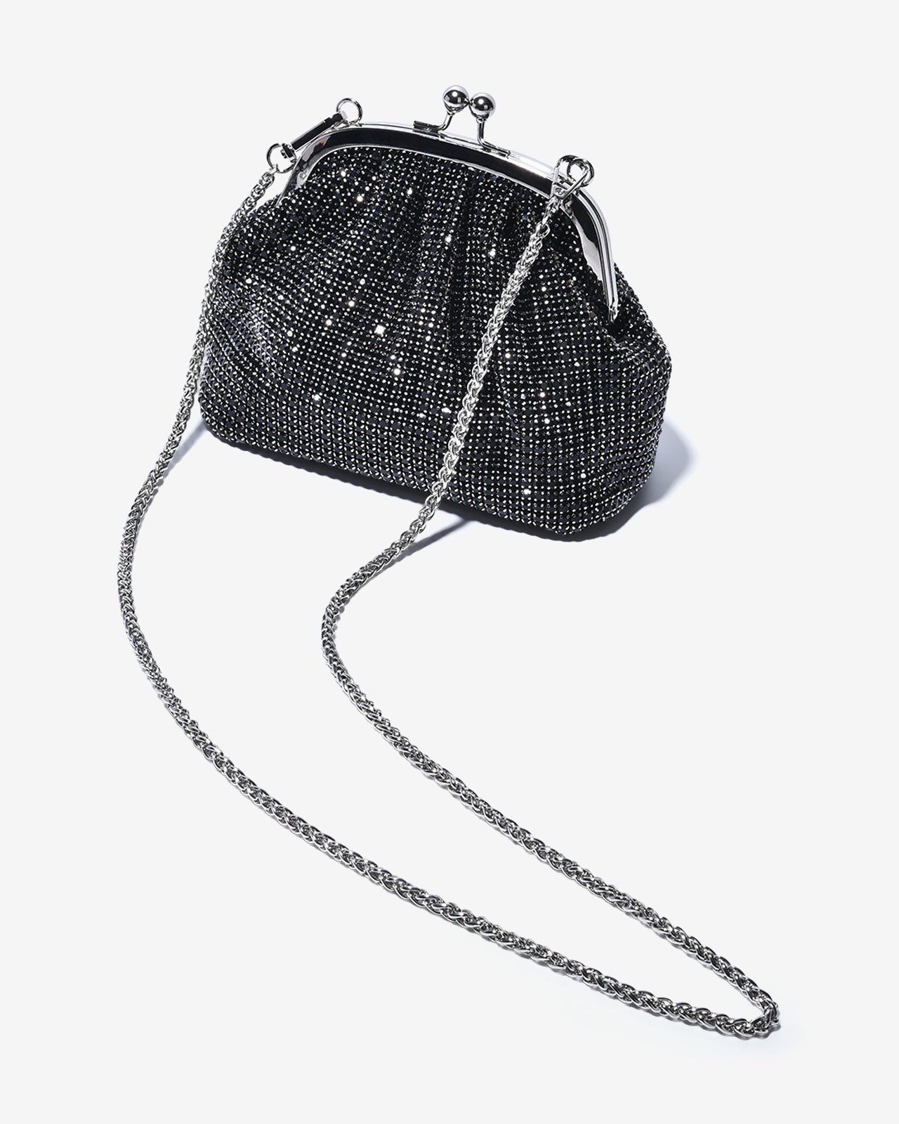 Túi Đeo Vai Đi Tiệc Cổ Điển Đính Đá Zucia The Luminara N08-JS08-Đen Color1