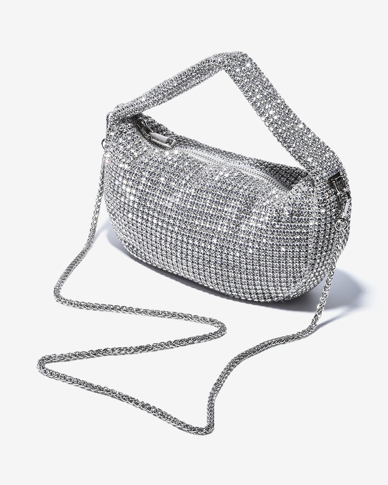 Túi Đi Tiệc Xách Tay Đính Đá Lấp Lánh Zucia The Luminara N09-JS09Trắng Color1