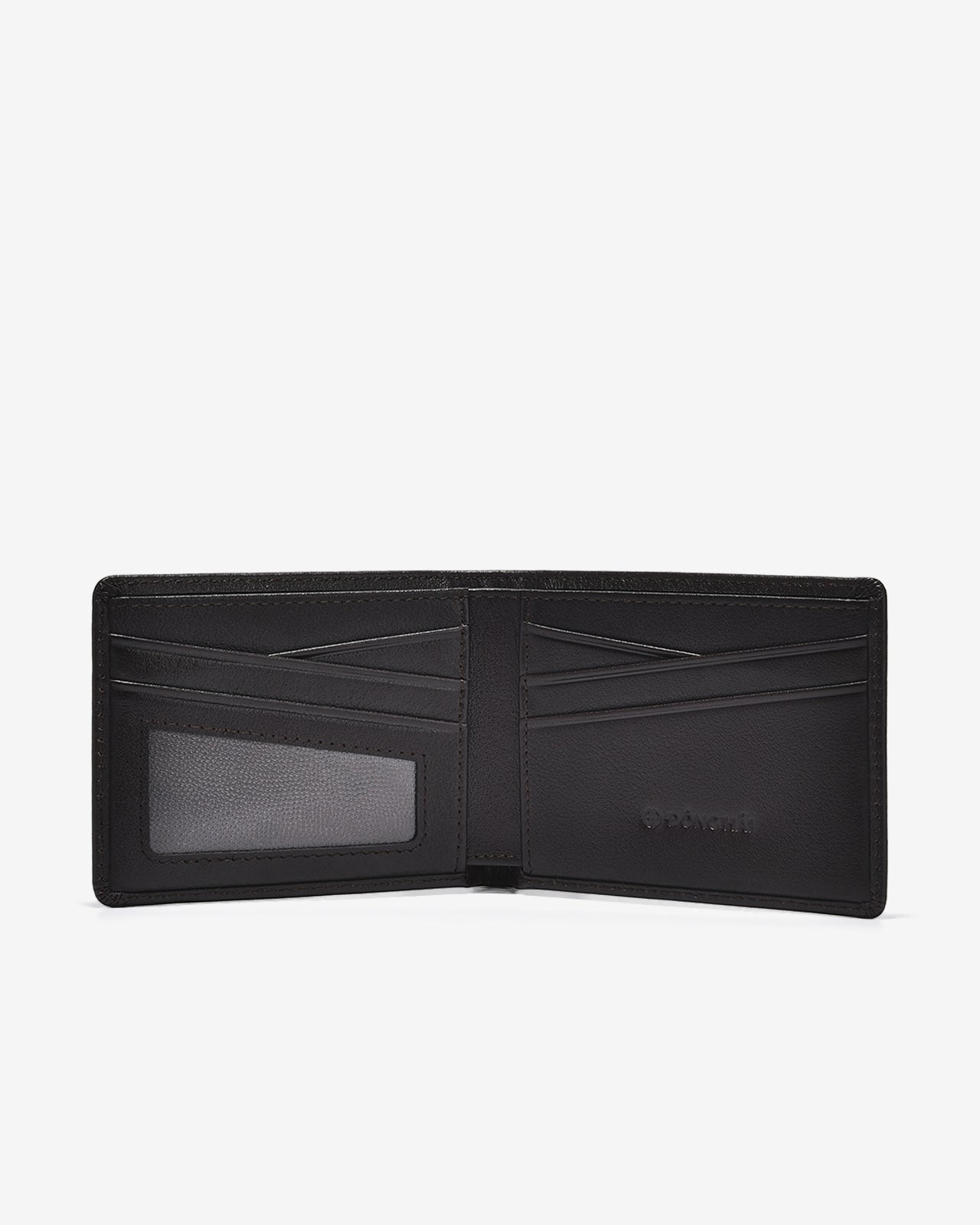 Ví Ngang Nam Đông Hải Viền Chỉ Nổi-KT17-Nâu Color1