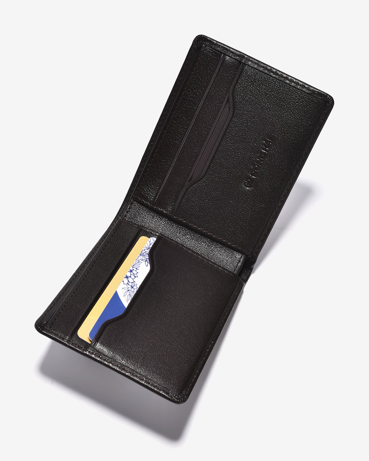 Ví Ngang Nam Đông Hải Logo Mạ Vàng-KT18-Nâu Color1