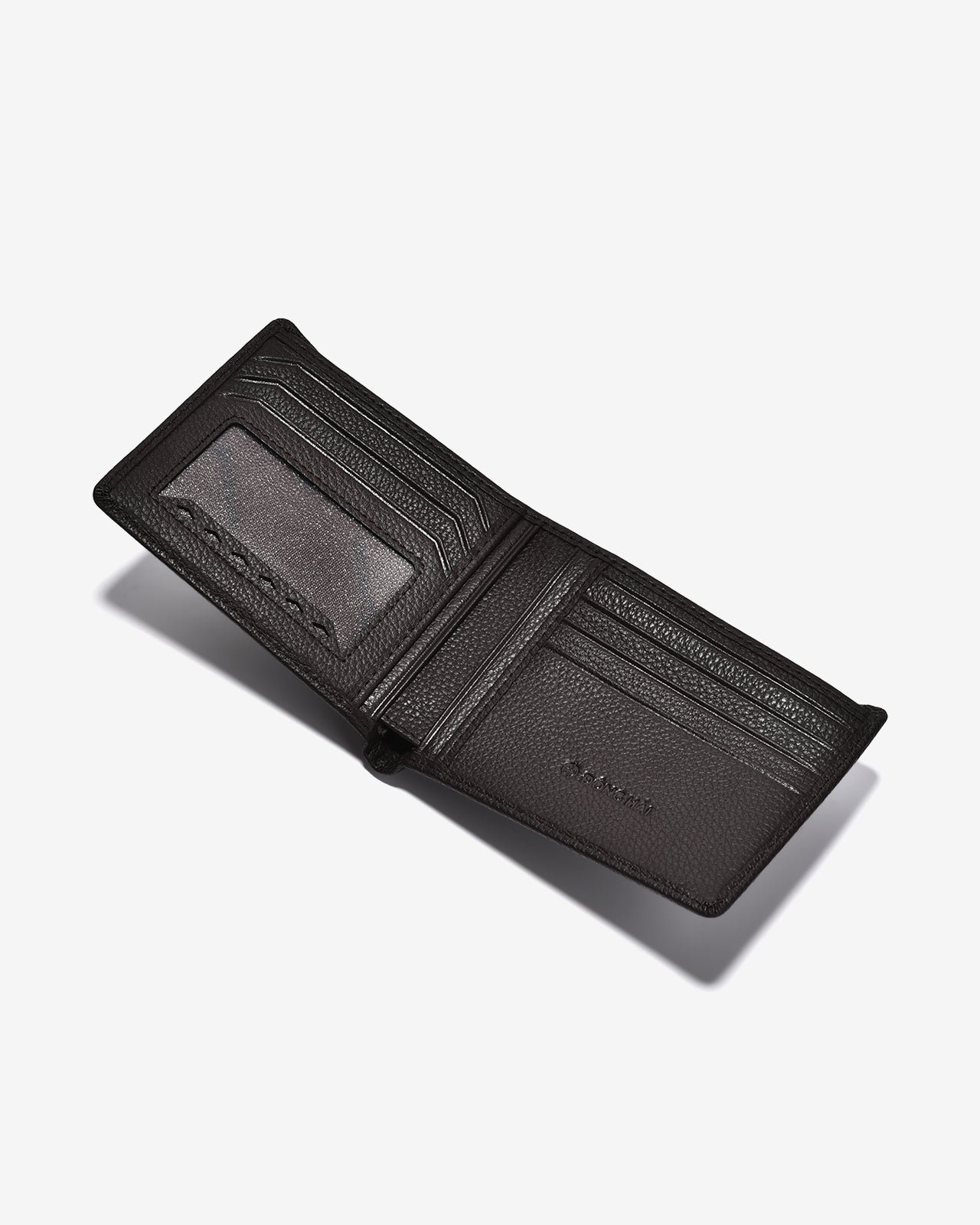 Ví Nam Đông Hải Dập Logo Chỉ Nổi-KT22-Nâu Color1