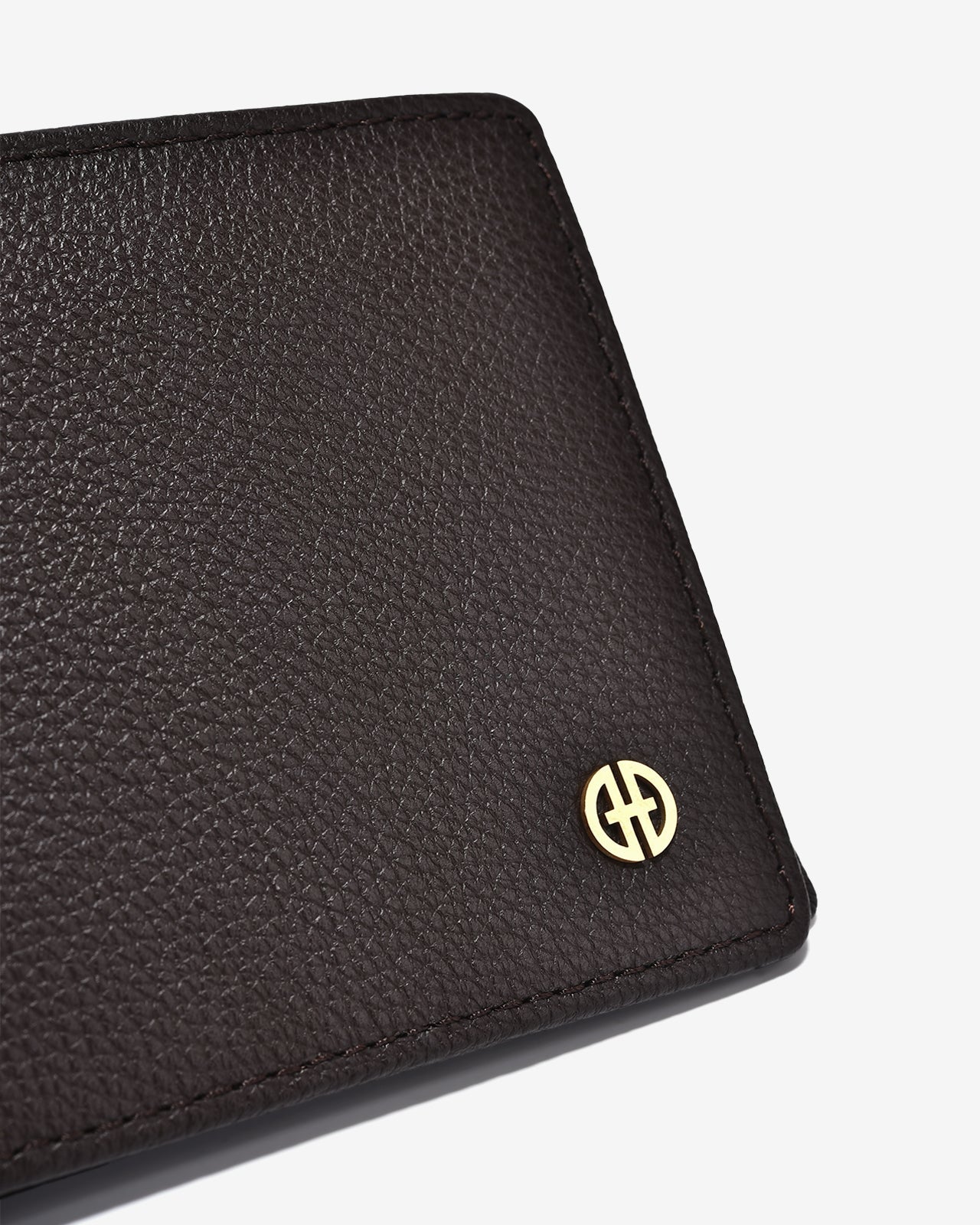 Ví Nam Đông Hải Dập Logo Chỉ Nổi-KT22-Nâu Color1