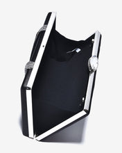 Ví Cầm Tay Clutch Dáng Hộp Phối Dây Đá Zucia Dance With Me N11-JM11-Đen Color1