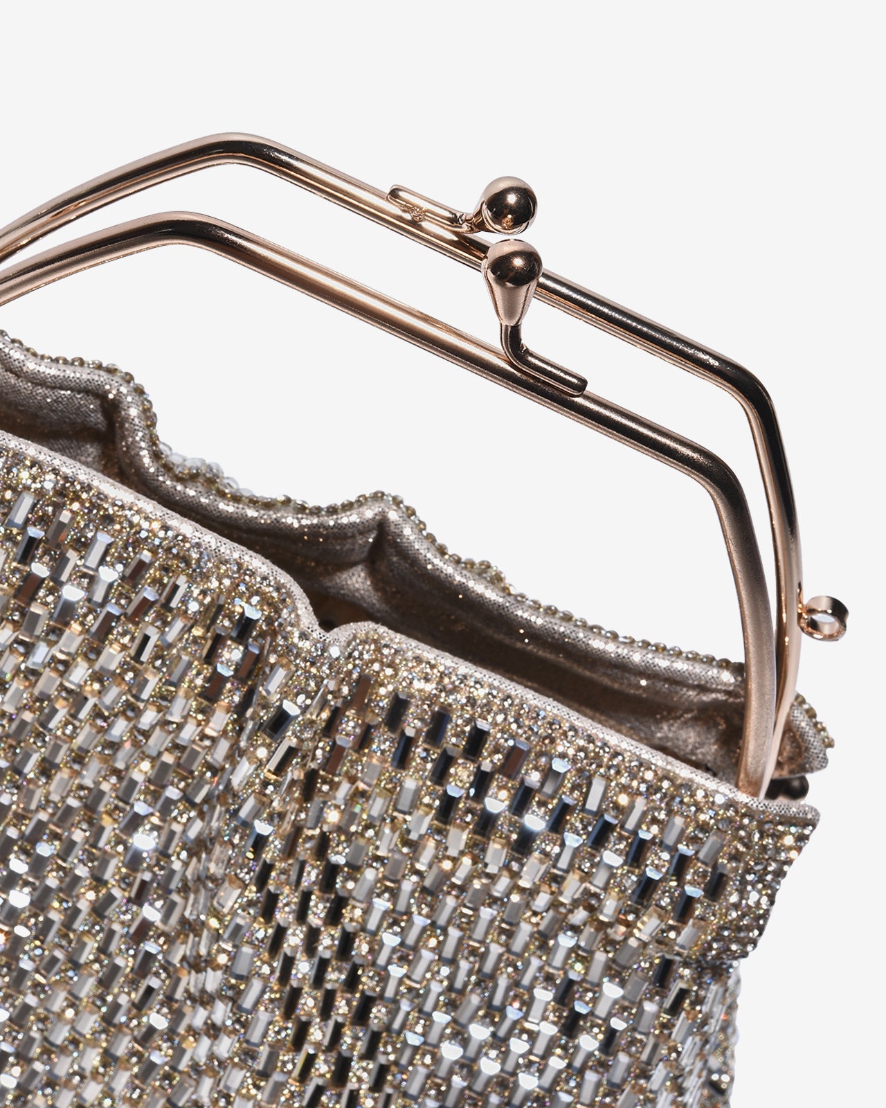 Ví Cầm Tay Đi Tiệc Dáng Frame Đá Xếp Lộng Lẫy Zucia Dance With Me N12-JM12-Vàng Color1